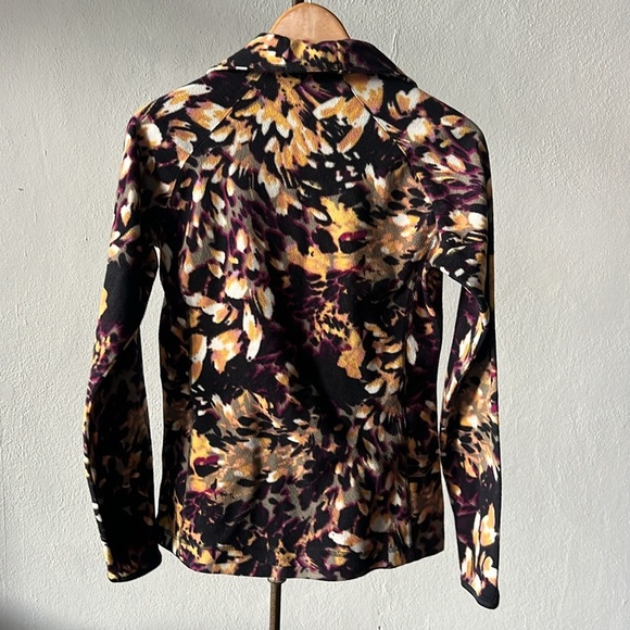 Columbia 1/4 Zip Floral Fleece Jacket Womens Small - Picture 4 of 4